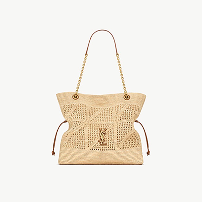 9a+quality saint laurent jamie shopping raffia woven drawstring tote baghobo shoulder bag